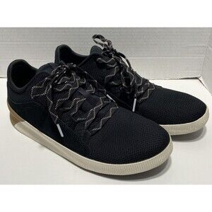 Women's Shoes Sorel Out N About Plus Size 10.5  Black Suede Casual Sneakers